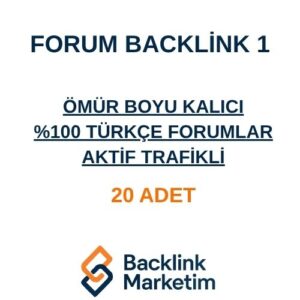 Türkçe Forum Backlink Paketi 1