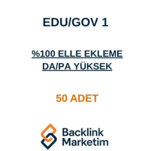 Edu/Gov Backlink Paketi 1
