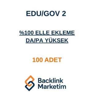 Edu/Gov Backlink Paketi 2
