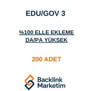 Edu/Gov Backlink Paketi 3