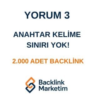Yorum Backlink Paketi 3