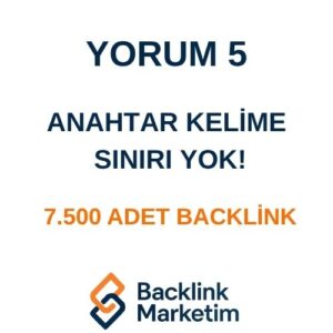 Yorum Backlink Paketi 5